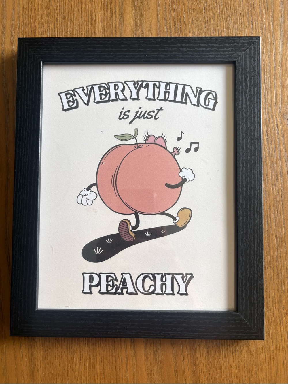 Everything is Just Peachy Framed Wall Art